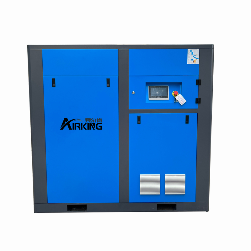 Airking 75kw 100hp เครื่องอัดอากาศแบบพกพา 220v 380v 415v 8bar 10bar Compresor De Aire