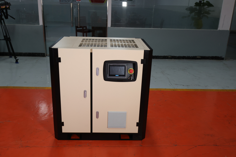 ตลาดยุโรป 75HP 55KW IP23 เครื่องอัดอากาศแบบสกรูแม่เหล็กถาวรความเร็วตัวแปร 