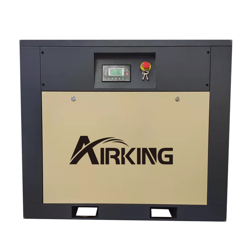 AIRKING 22KW 30HP AK-30 7bar ความเร็วคงที่ IP23 แบบพกพาคอมเพรสเซอร์โรตารี่สกรูคอมเพรสเซอร์อากาศสำหรับเครื่องบรรจุภัณฑ์กระดาษ