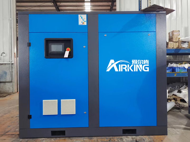 ความถี่แม่เหล็กถาวร 120HP 90KW PM VSD Screw Air Compressor ความสามารถในการป้องกันการรบกวนที่แข็งแกร่ง 