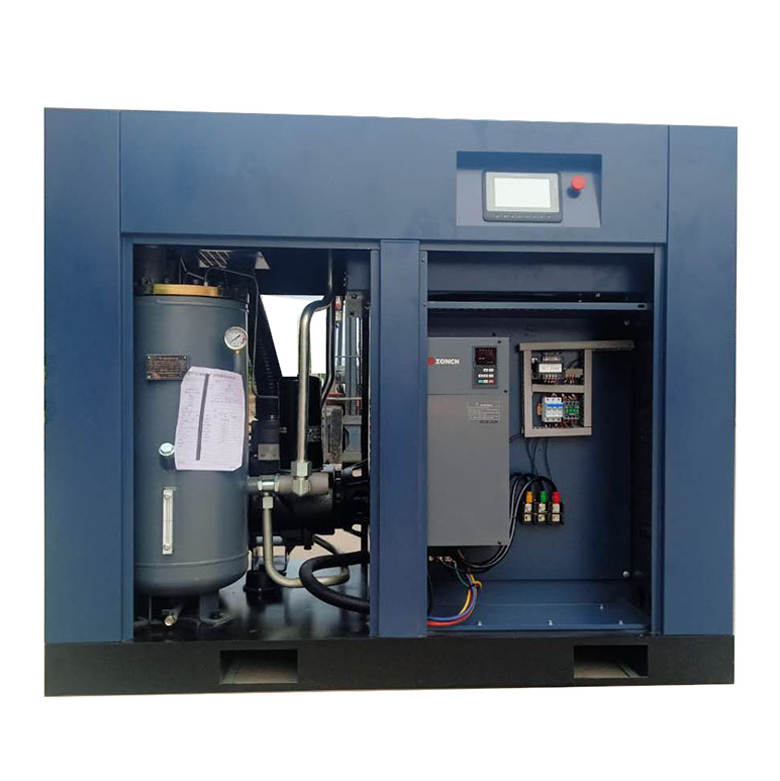 ความถี่แม่เหล็กถาวร 120HP 90KW PM VSD Screw Air Compressor ความสามารถในการป้องกันการรบกวนที่แข็งแกร่ง 