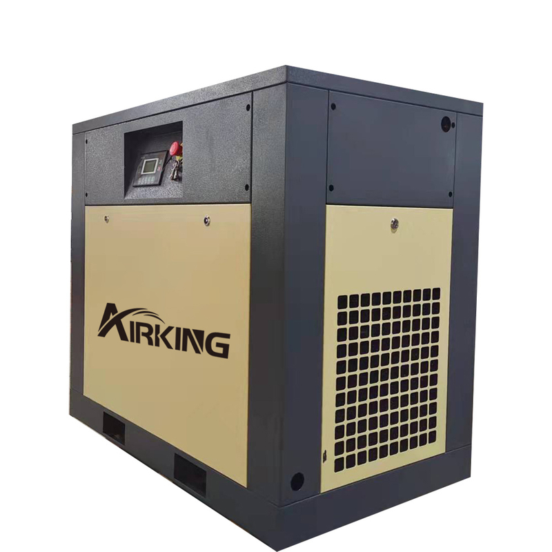 AIRKING 22KW 30HP AK-30 7bar ความเร็วคงที่ IP23 แบบพกพาคอมเพรสเซอร์โรตารี่สกรูคอมเพรสเซอร์อากาศสำหรับเครื่องบรรจุภัณฑ์กระดาษ