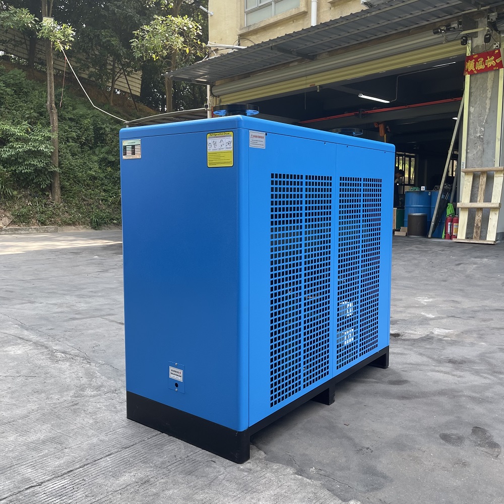 CE หล่อลื่นแบบพกพา Screw Compressor ไดรเออร์ในตัว